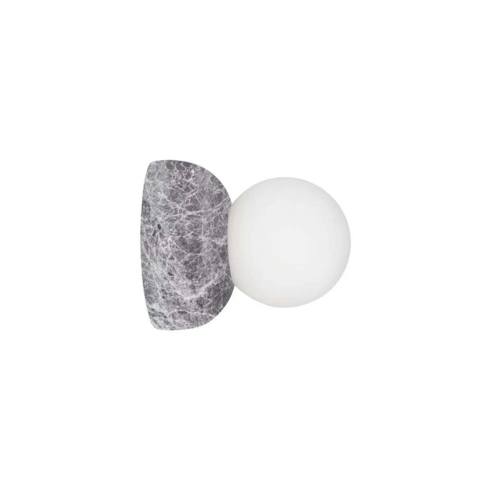 Globen Lighting Torrano -seinävalaisin, harmaa, Ø 13 cm, IP44