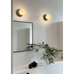 Globen Lighting Torrano -seinävalaisin, harmaa, Ø 13 cm, IP44