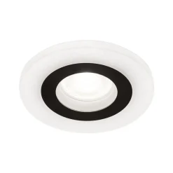 Glow upotettava valaisin, musta, metalli, Ø 11 cm, GU10