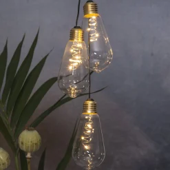 Glow-vintage-LED-koristevalo ajastimella, kirkas