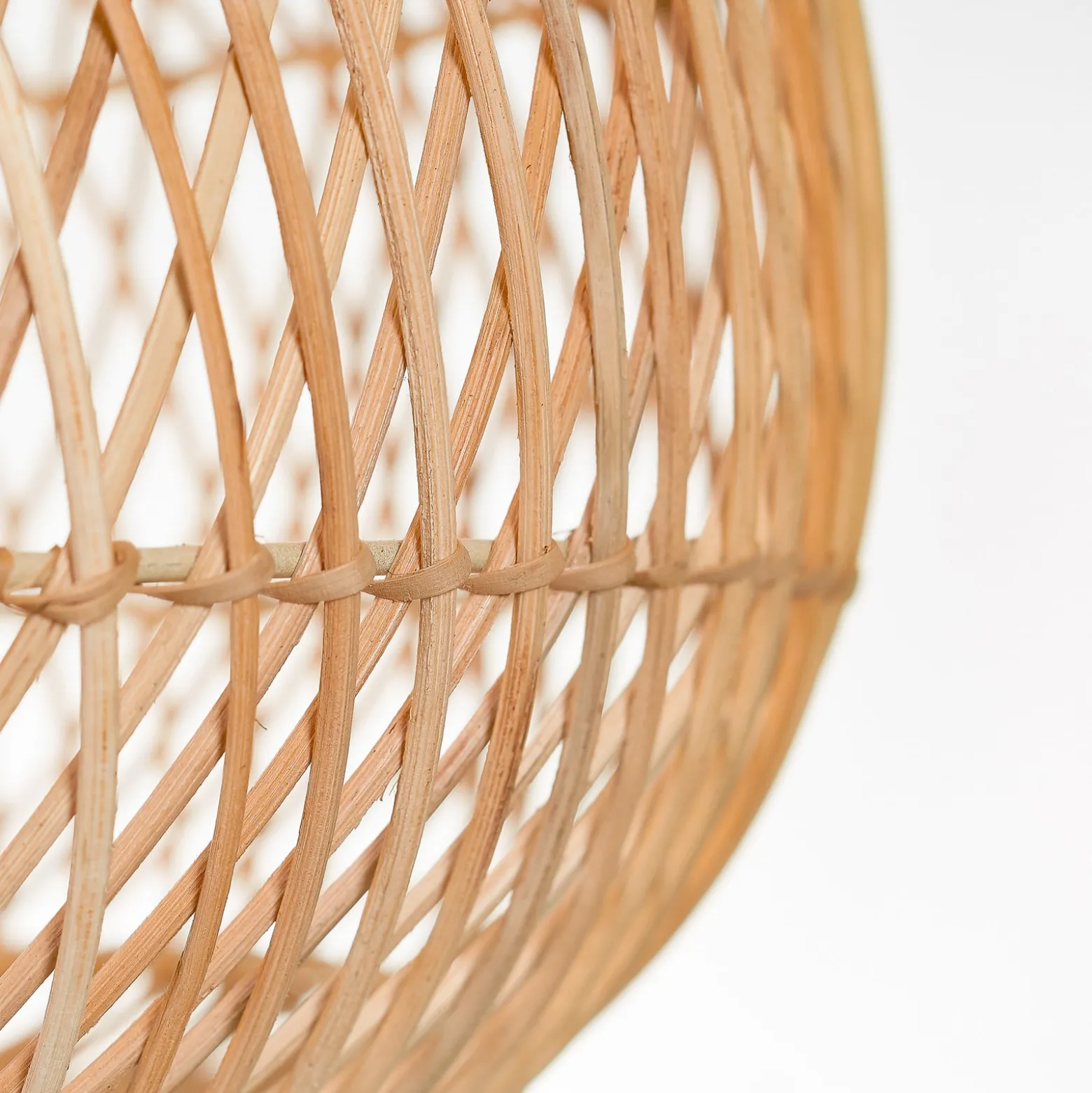 GOOD & MOJO Arizona-riippuvalo, luonnonväri, Ø 70 cm, rottinki, E27