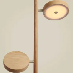 GOOD & MOJO LED-lattiavalo Okinawa, 2-lamppuinen, luonnonväri, 146 cm, puu