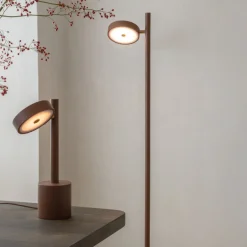 GOOD & MOJO LED-lattiavalo Okinawa, 1-lamppuinen, ruskea, 146 cm, puu