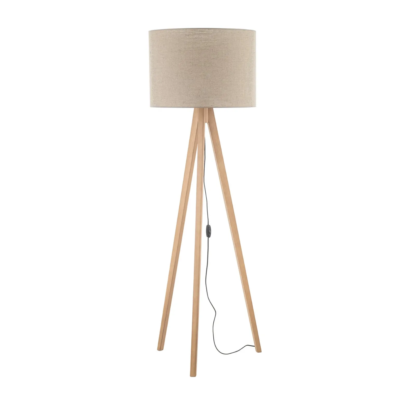 Grand-lattiavalaisin, beige/mänty, korkeus 145 cm, E27