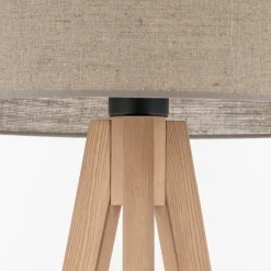 Grand-lattiavalaisin, beige/mänty, korkeus 145 cm, E27