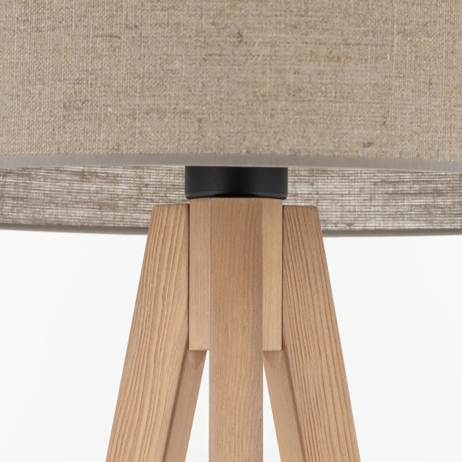 Grand-lattiavalaisin, beige/mänty, korkeus 145 cm, E27