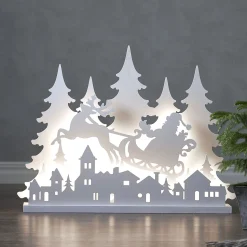 Grandy Weihnachtsmann -LED-koristevalo, 80 cm