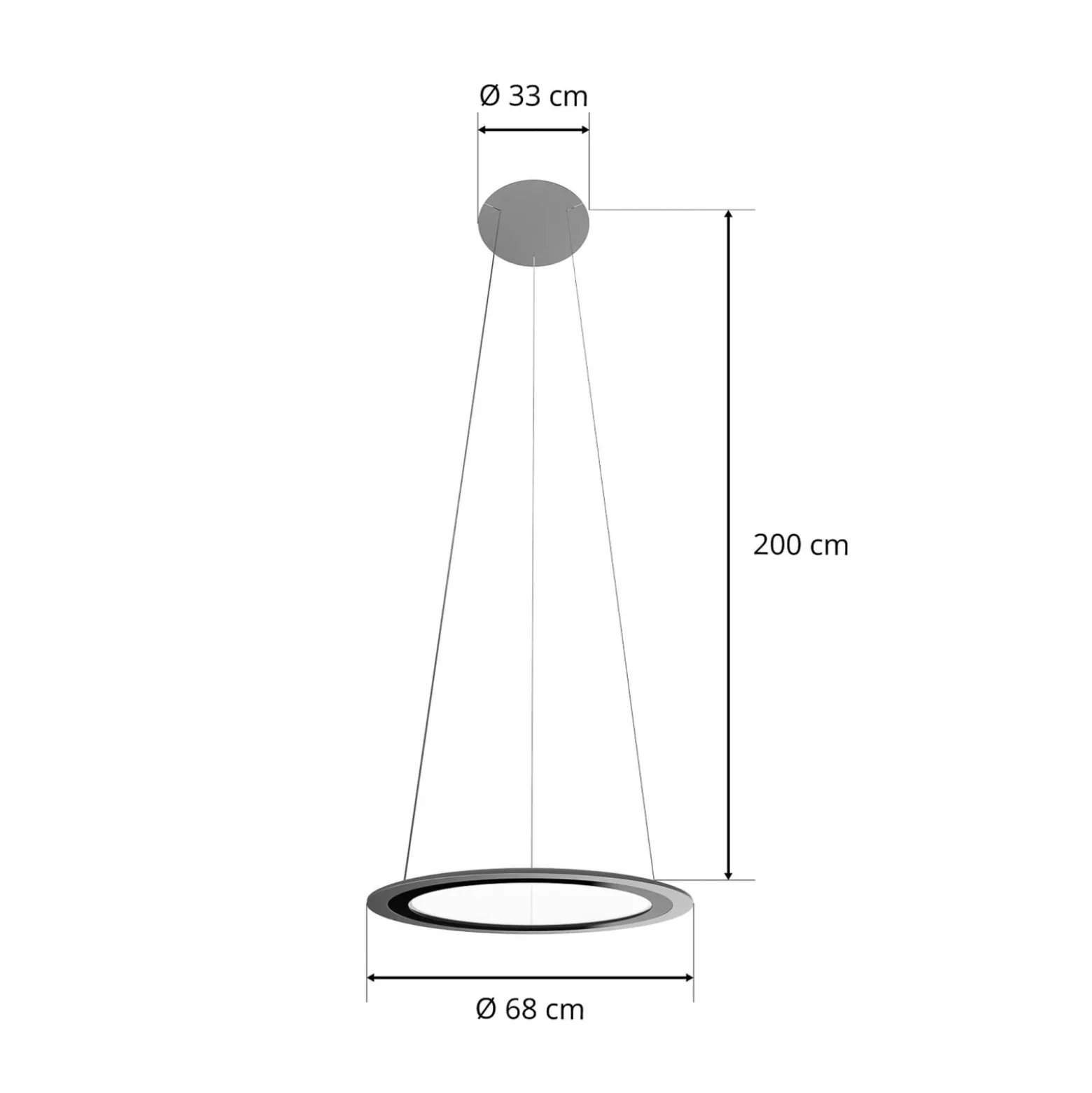 GRIMMEISEN Onyxx Circular DIM 680, kiinteä katto