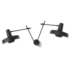 GRUPA Arigato seinävalaisin 2-lamppuinen 70 cm musta