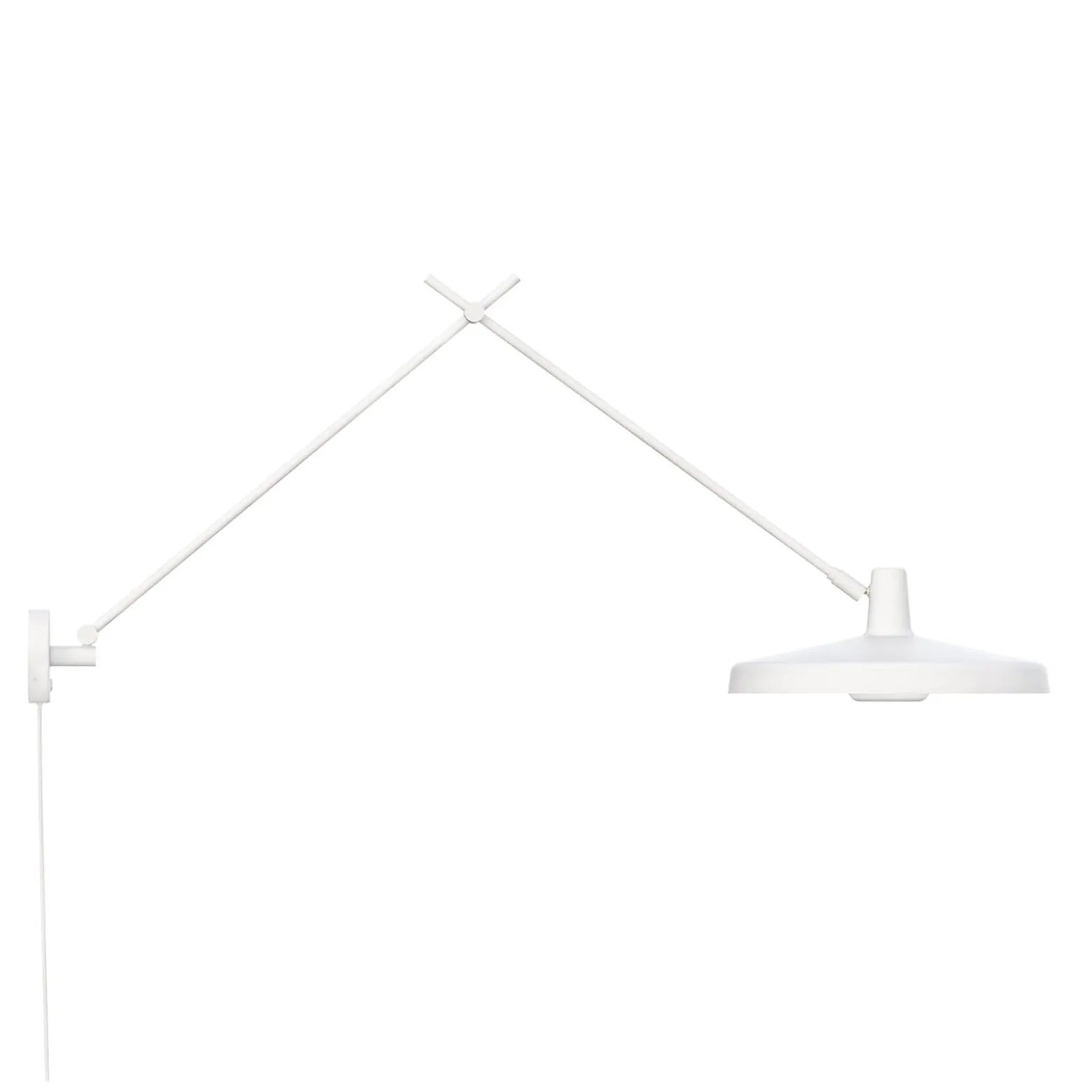 GRUPA Arigato seinävalaisin 1-valo 140cm Ø45cm valkoinen