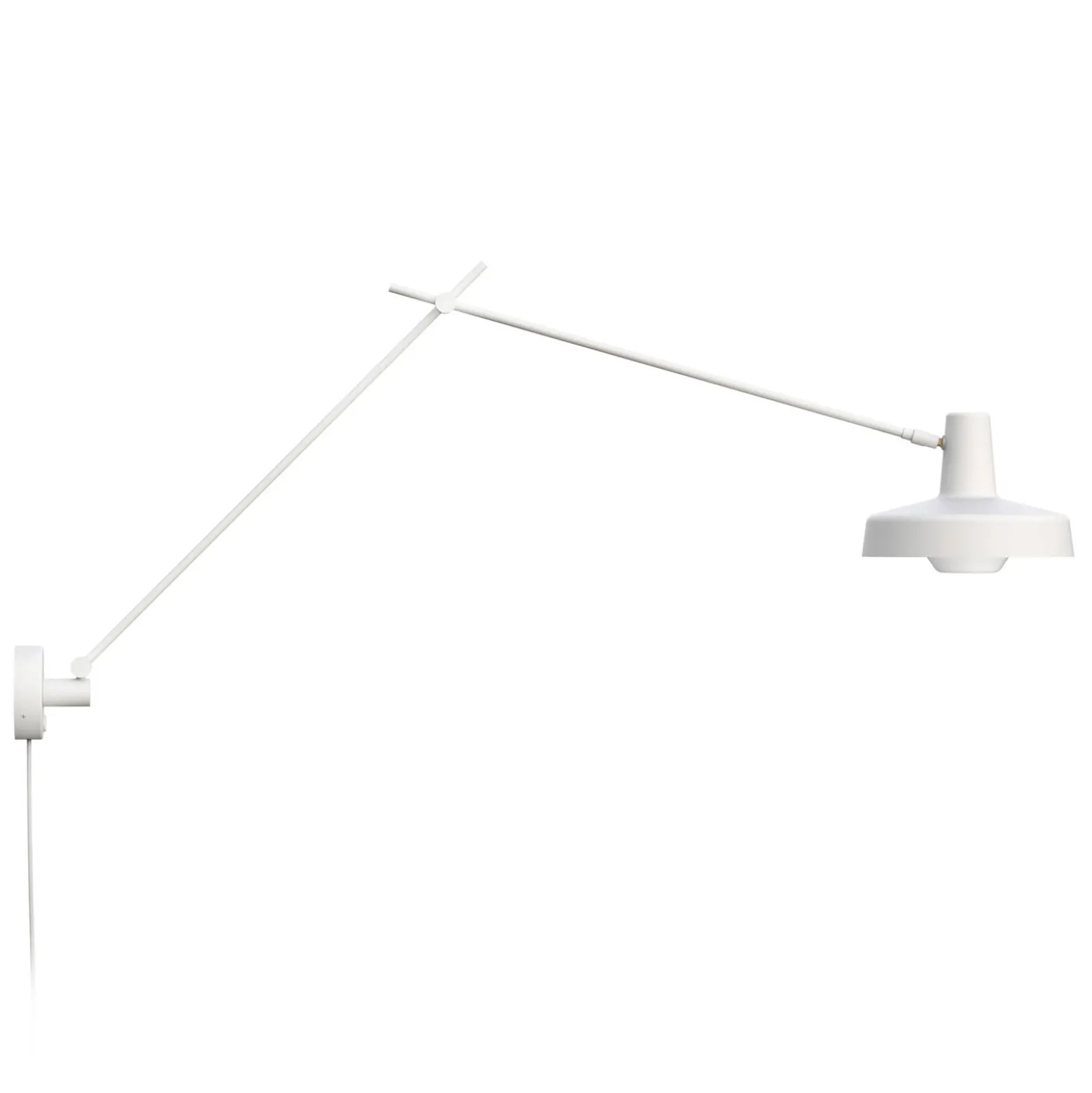 GRUPA Arigato seinävalaisin 1-valo 110cm Ø23cm valkoinen