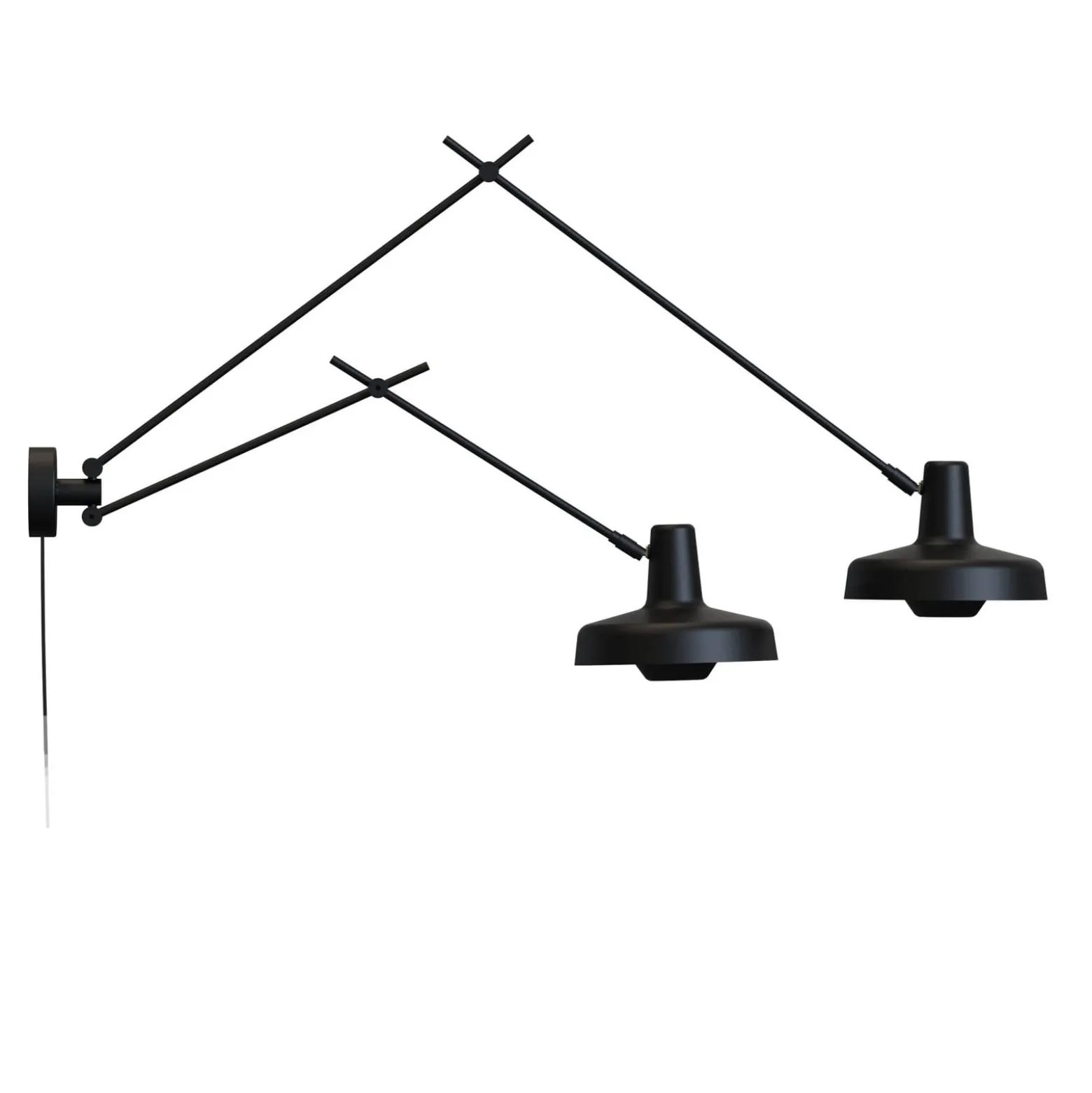 GRUPA Arigato seinävalaisin 2-valo 90cm musta