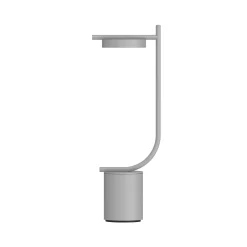 Grupa LED-akkukäyttöinen pöytälamppu Igram, harmaa, 40 cm, IP44