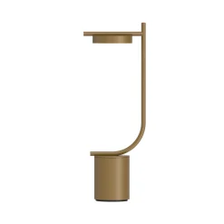 Grupa LED-akkukäyttöinen pöytälamppu Igram, messinki, 40 cm, IP44