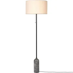 GUBI Gravity -lattiavalo, harmaa-marmori/creme