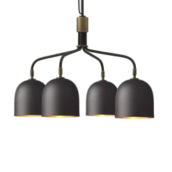 GUBI kattokruunu Howard 4-valo Ø 66 cm gunmetal