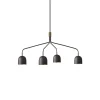 GUBI kattokruunu Howard 4-valo 134x103 cm gunmetal