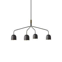 GUBI kattokruunu Howard 4-valo 134x103 cm gunmetal