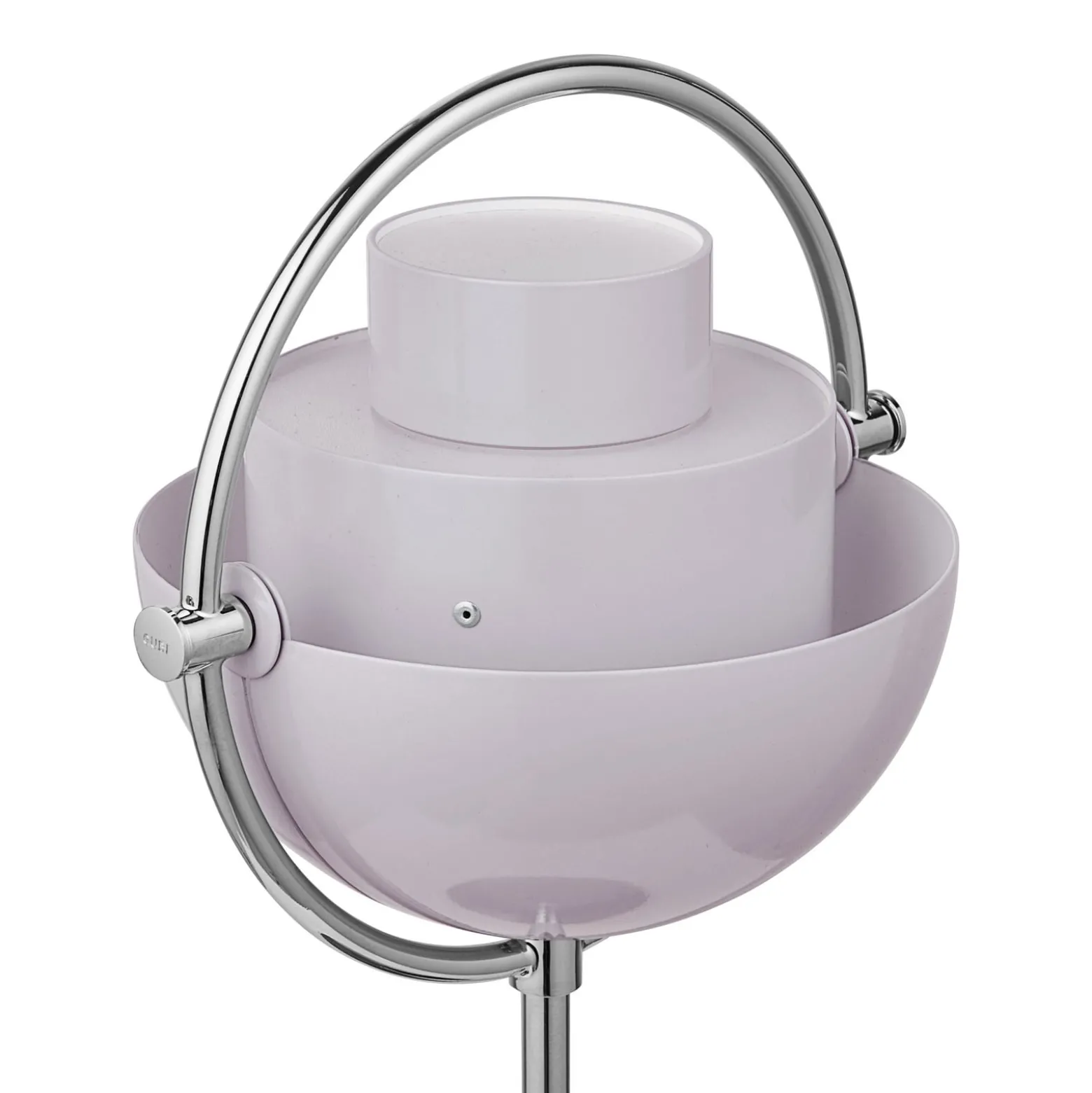 Gubi Multi-Lite -akkukäyttöinen pöytävalaisin, kromi/violetti, 30 cm