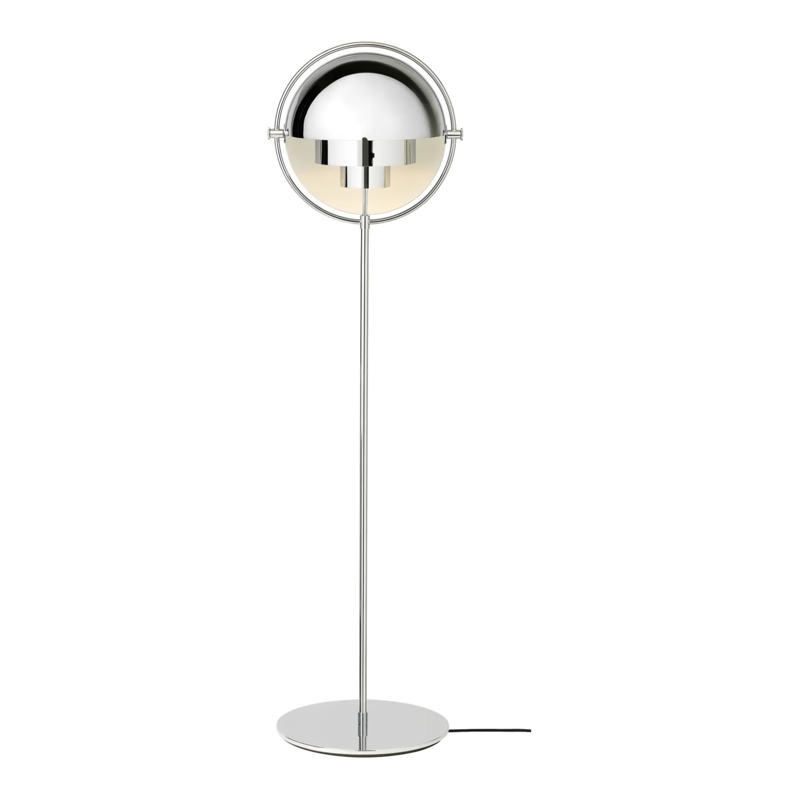 GUBI Multi-Lite lattiavalaisin, korkeus 148 cm, kromi/kromi