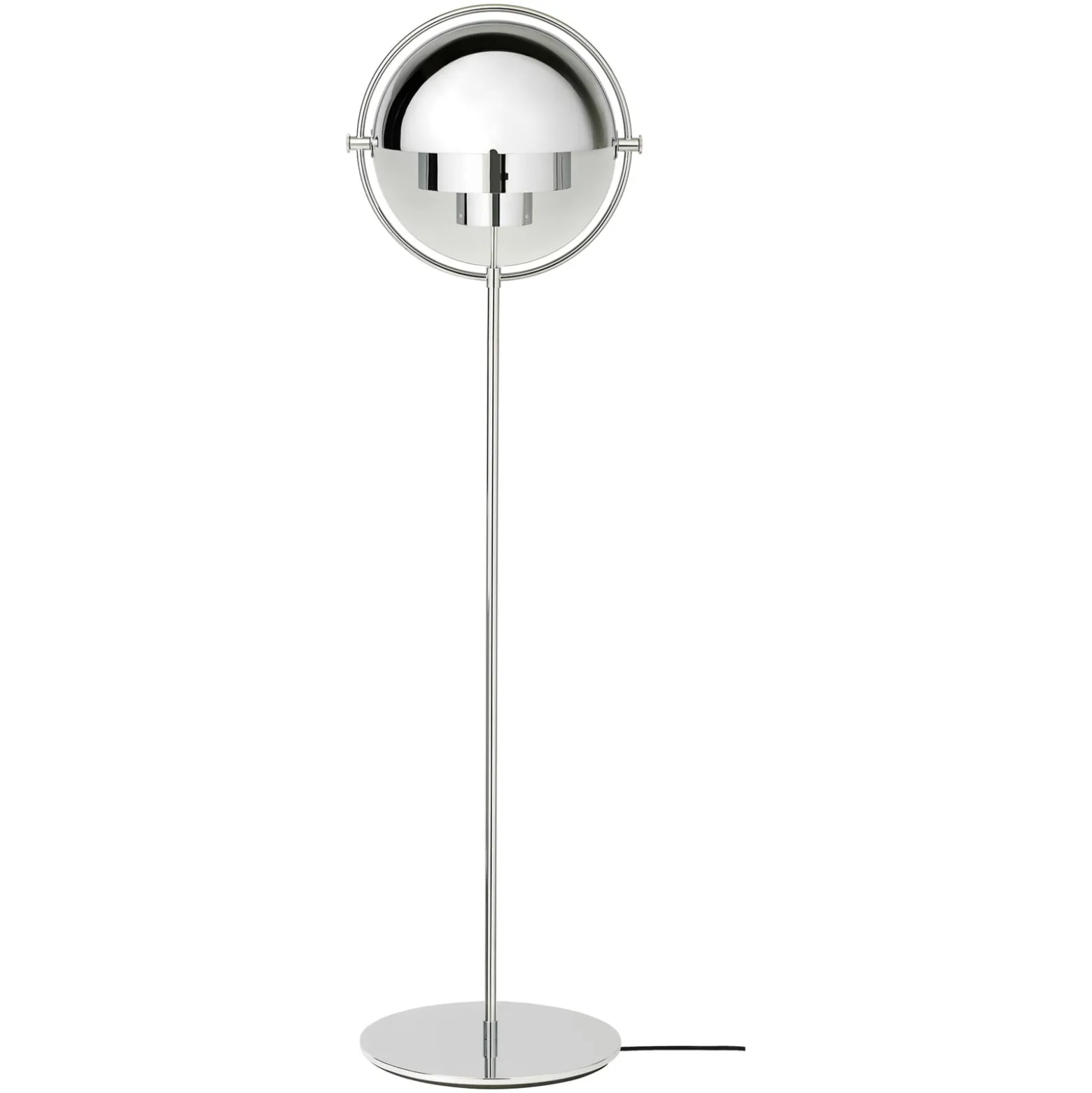 GUBI Multi-Lite lattiavalaisin, korkeus 148 cm, kromi/kromi