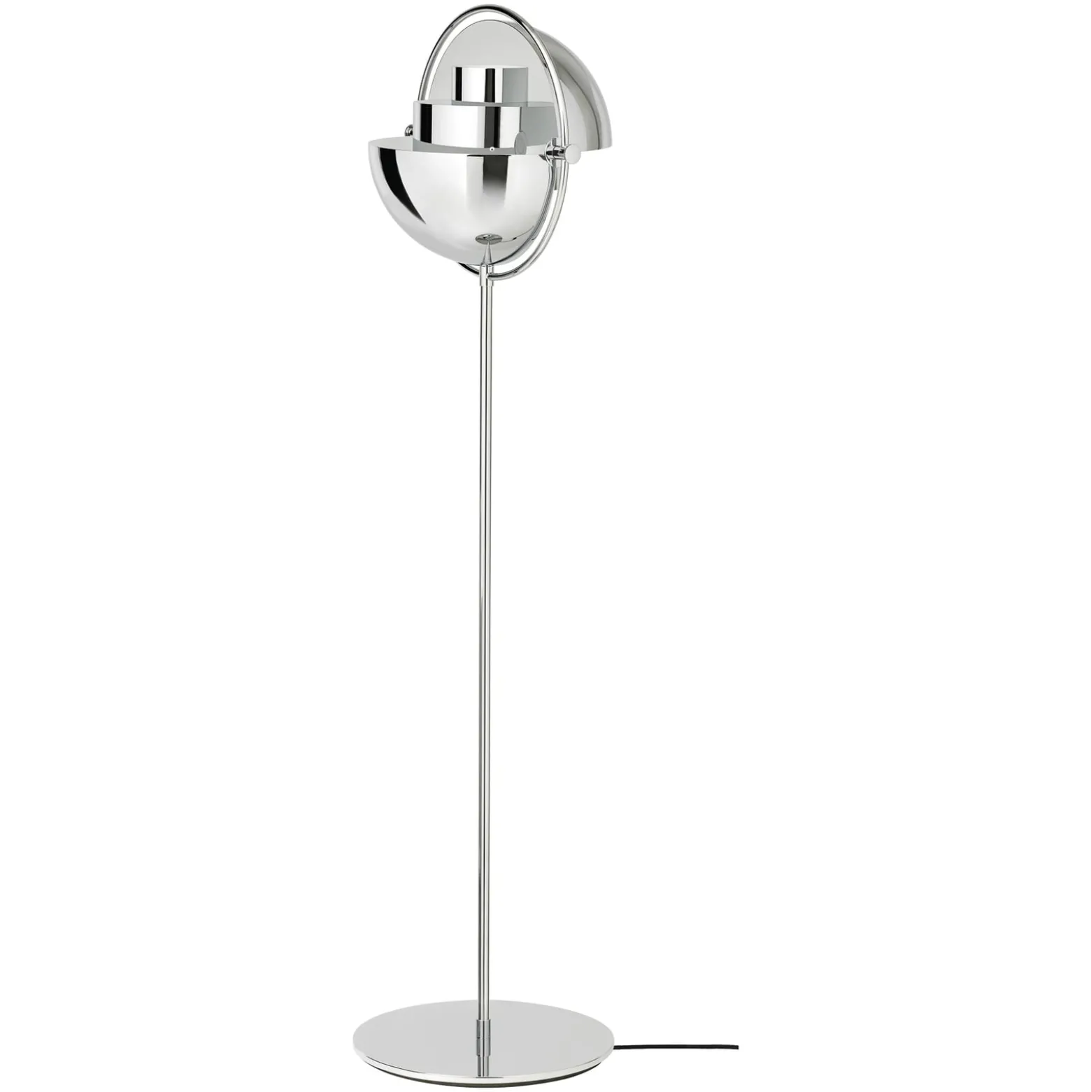 GUBI Multi-Lite lattiavalaisin, korkeus 148 cm, kromi/kromi
