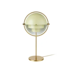 GUBI Multi-Lite pöytävalaisin, korkeus 50 cm, messinki/cremea