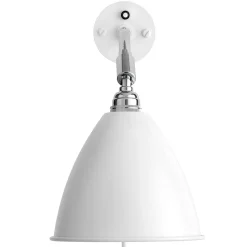 Gubi-seinävalaisin Bestlite BL7, valkoinen/kromi, Ø 16 cm, E14