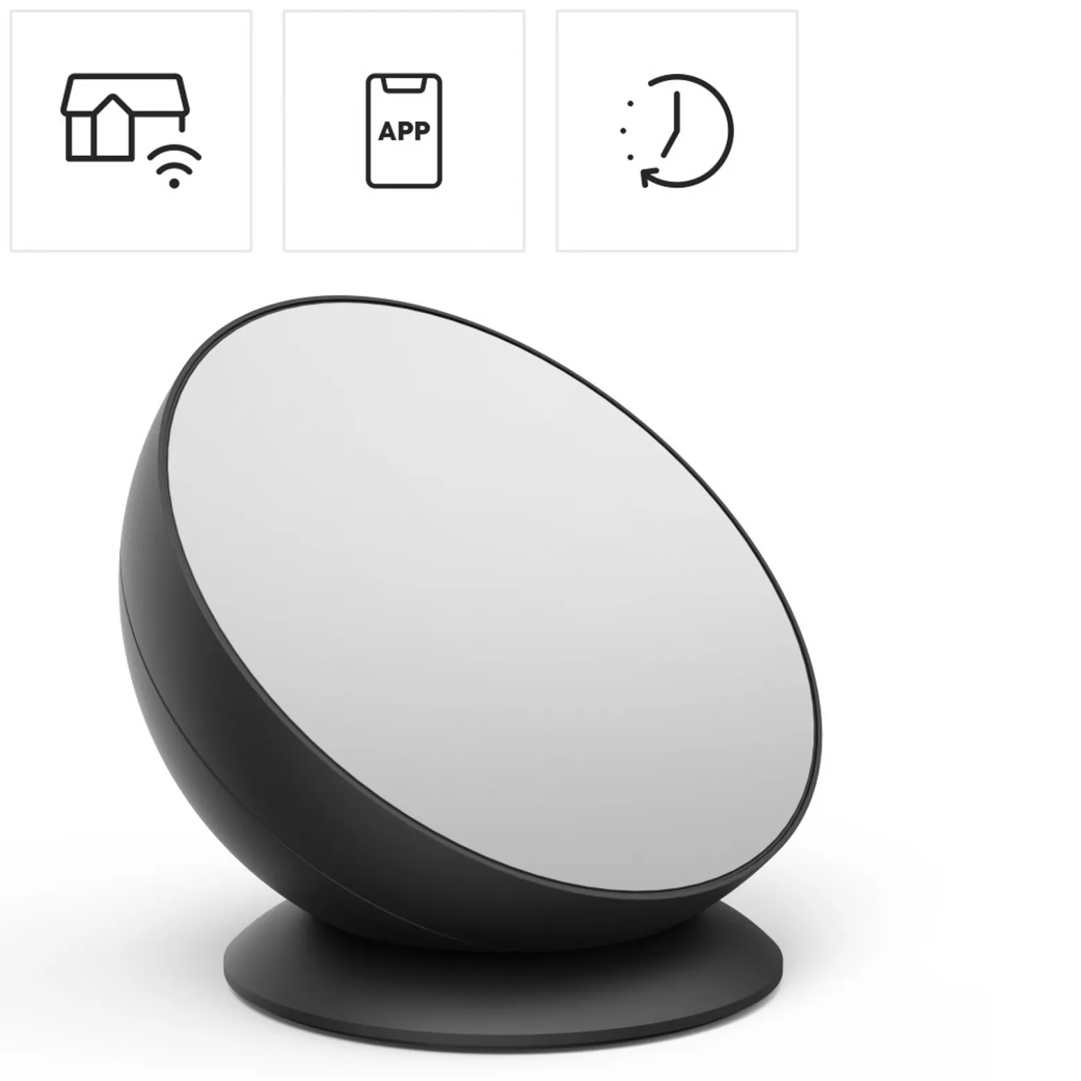Hama Smart LED-pöytävalaisin, musta WLAN, RGBW, himmennettävä