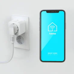 Hama WLAN-pistorasia Smart, Matter-kykyinen, valkoinen, 3,680 W