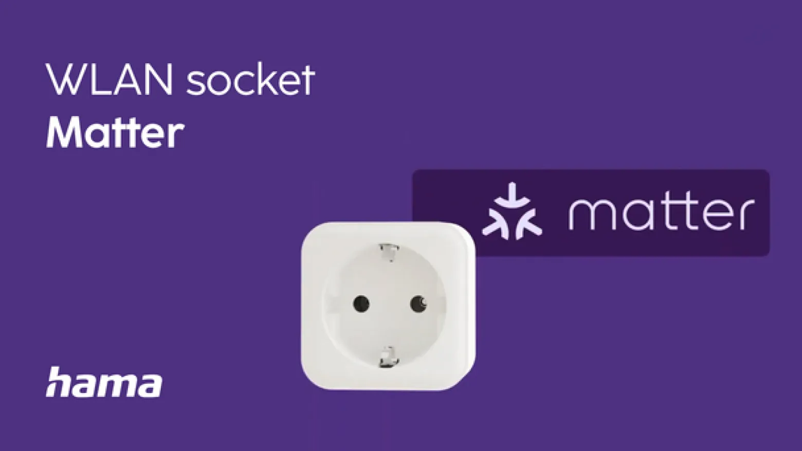 Hama WLAN-pistorasia Smart, Matter-kykyinen, valkoinen, 3,680 W