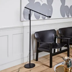 HAY LED-lattiavalo Fifty-Fifty, musta, korkeus 135 cm, himmennettävä