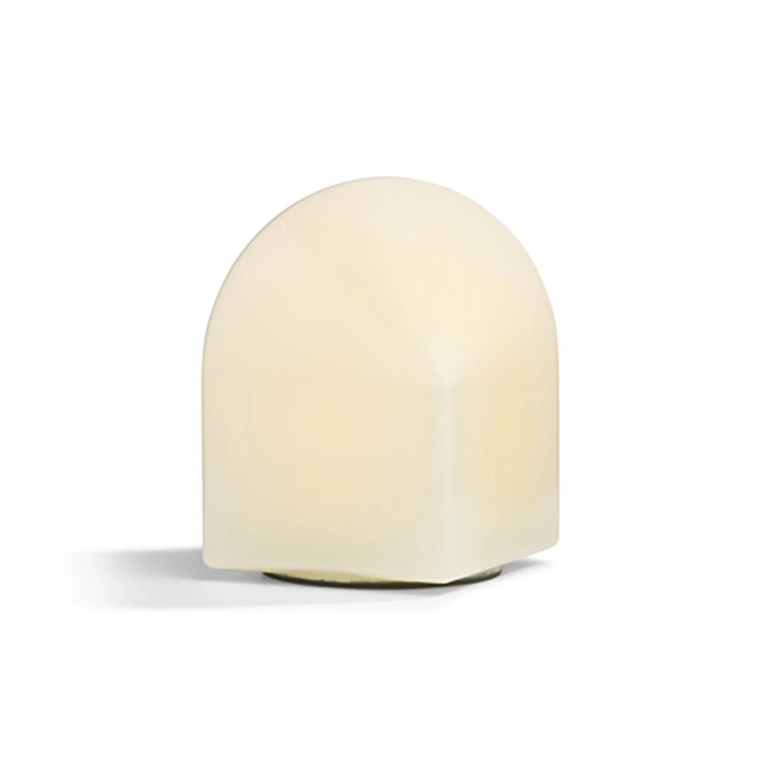 HAY Parade LED-pöytävalaisin kuori valkoinen korkeus 16 cm