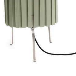 HAY-pöytälamppu Canelé, vihreä, korkeus 37 cm, E14, tekstiili