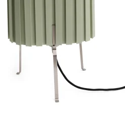 HAY-pöytälamppu Canelé, vihreä, korkeus 37 cm, E14, tekstiili