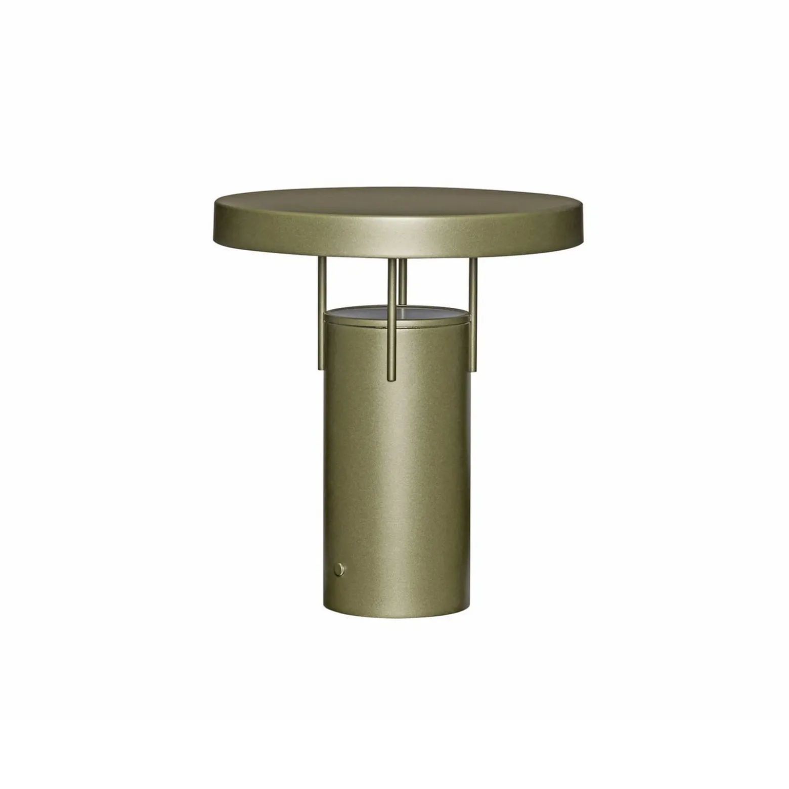 HÜBSCH LED-akkukäyttöinen pöytälamppu BringMe tummanvihreä metallinen, 28 cm