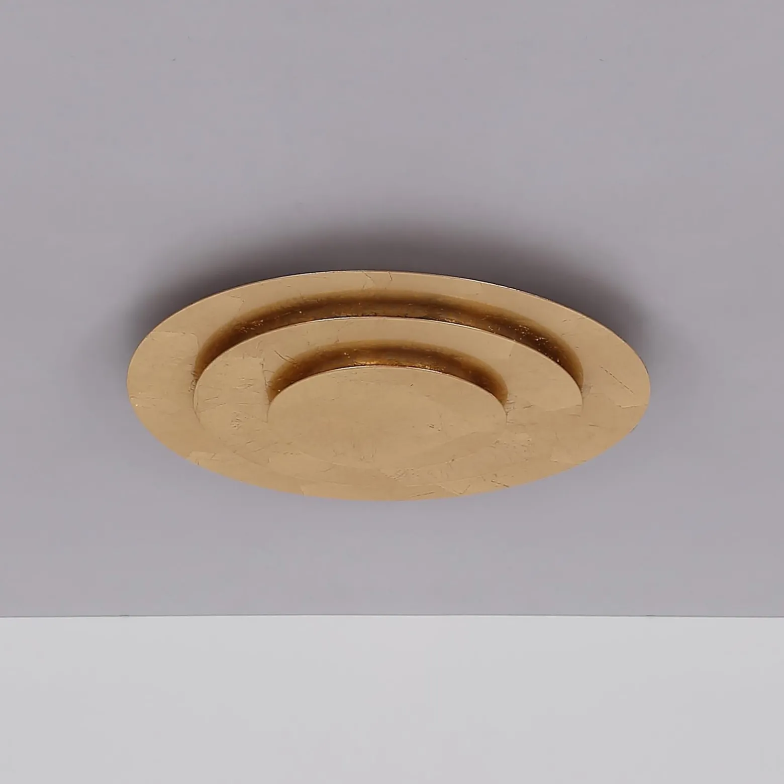Heda LED-kattovalaisin, Ø 49 cm, kullanvärinen, metallia