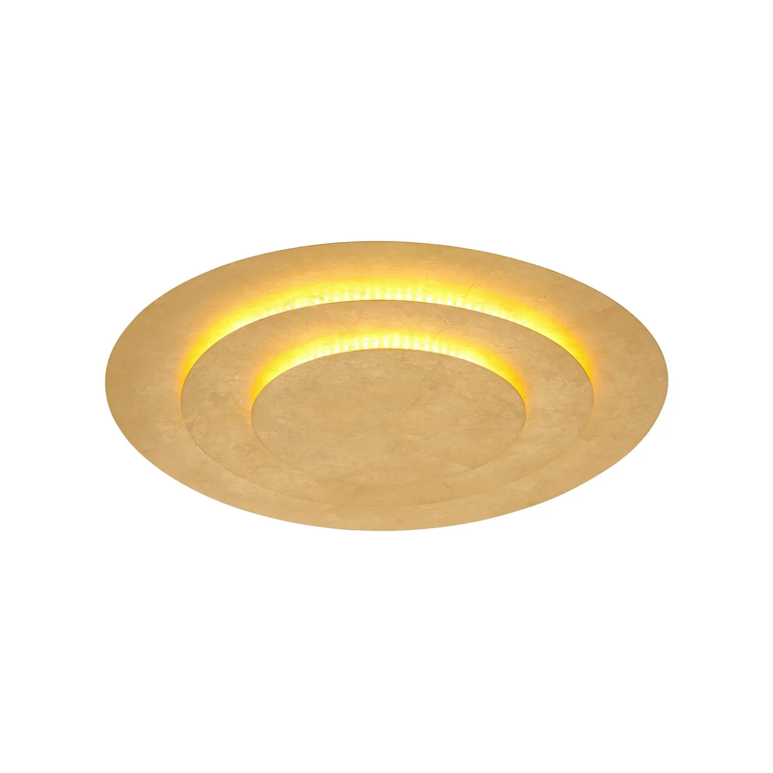 Heda LED-kattovalaisin, Ø 49 cm, kullanvärinen, metallia
