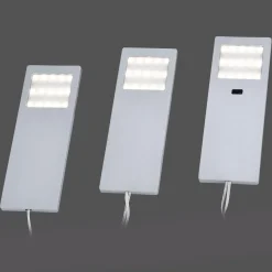 Helena LED-kalustevalaisin, 19 x 7 cm, 3 kpl, anturi, metallia