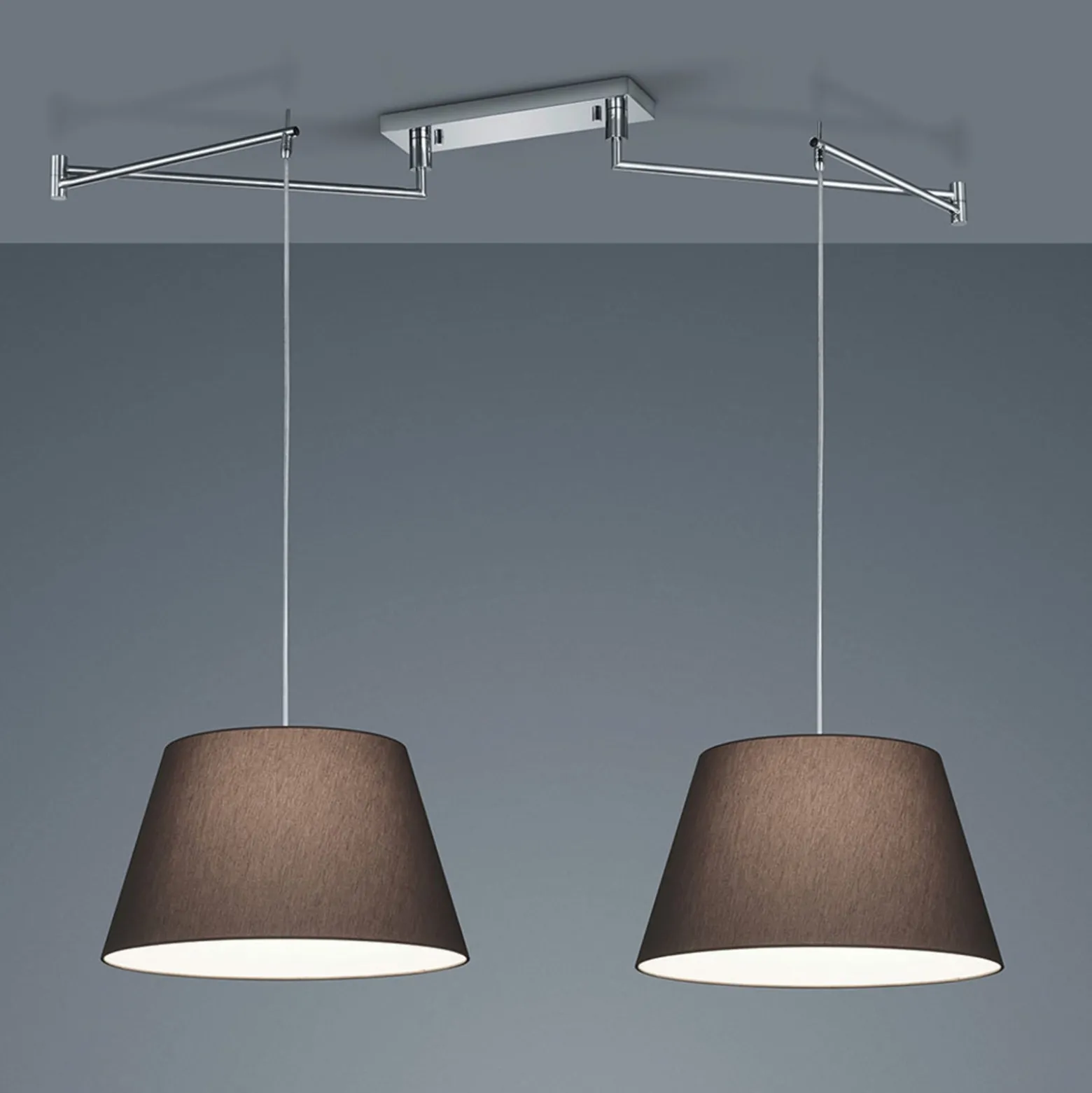 Helestra Certo -riippuvalo 2-lamp. antrasiitti