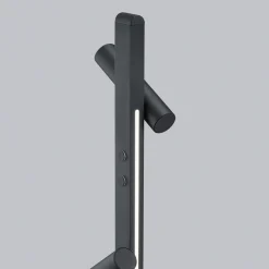 Helestra Coni-LED-lattiavalo 2 spottia 160cm musta