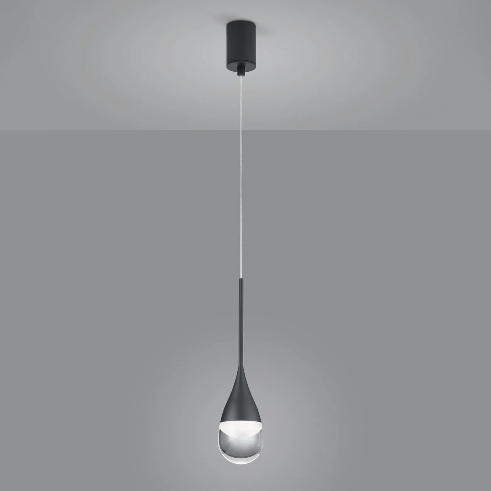 Helestra Deep -LED-riippuvalaisin, mattamusta