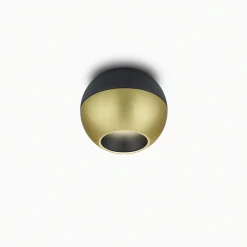 Helestra Eto-LED-kattospotti Ø10cm 927 kulta-musta