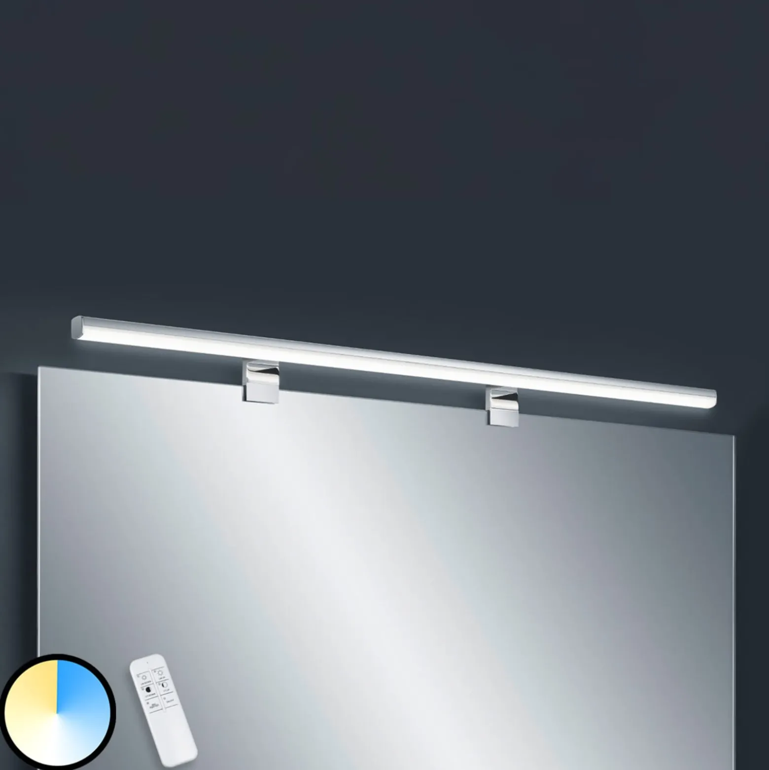 Helestra Gaia LED-peililamppu kaukosäädin 99 cm