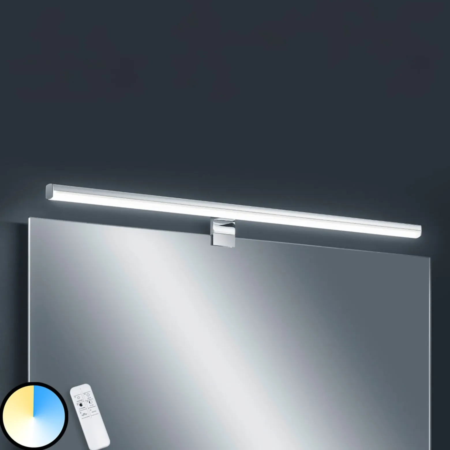Helestra Gaia LED-peililamppu kaukosäädin 79 cm