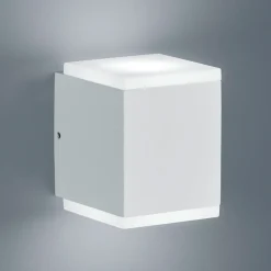 Helestra Kibo LED-ulkoseinälamppu, matta valkoinen