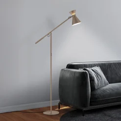 Helestra LED-lattiavalo LUK, ruskea, himmennettävä, korkeussäädettävä