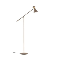 Helestra LED-lattiavalo LUK, ruskea, himmennettävä, korkeussäädettävä