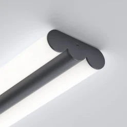 Helestra LED-peililamppu LOOM, pituus 120 cm, musta, IP44