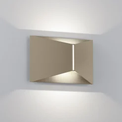 Helestra LED-seinävalaisin VID, vaaleanruskea, ylös/alas, IP65